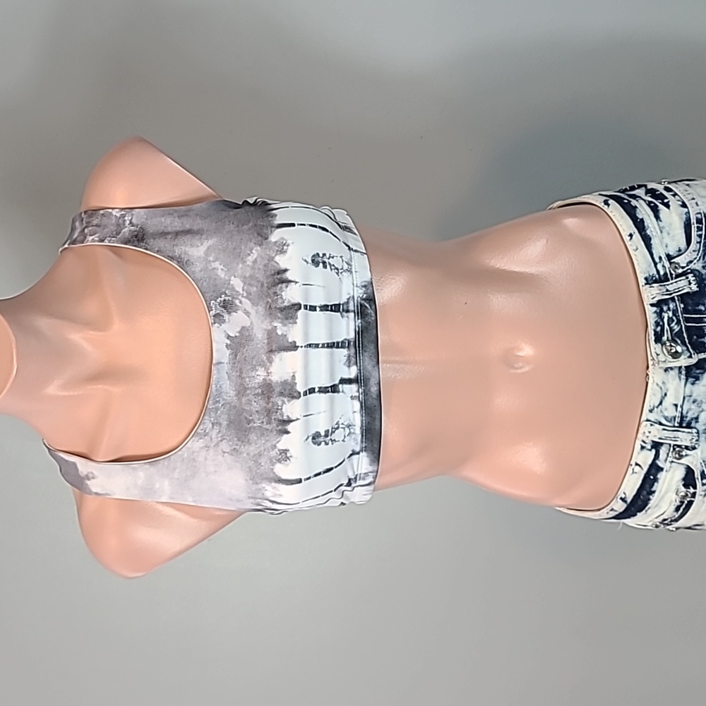 Onzie Tiè Dye Sports Bra Size Large‎ Activewear Comfy Sporty Gym
